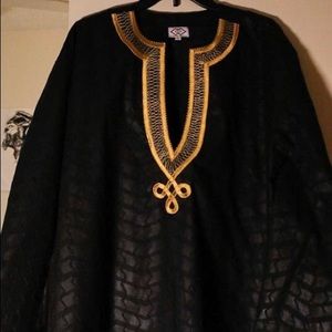 No-TribeClothing Sikani V black and gold shirt.
